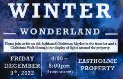 Winter Wonderland Walk at Eastholme Home for Aged in Powassan