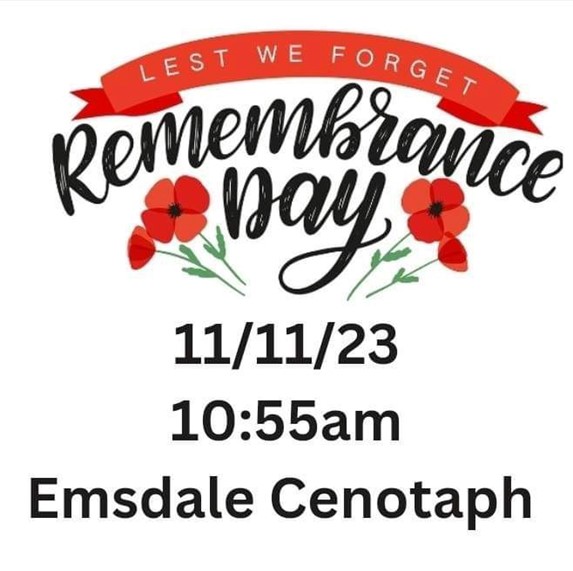 Remembrance Day Ceremony Emsdale